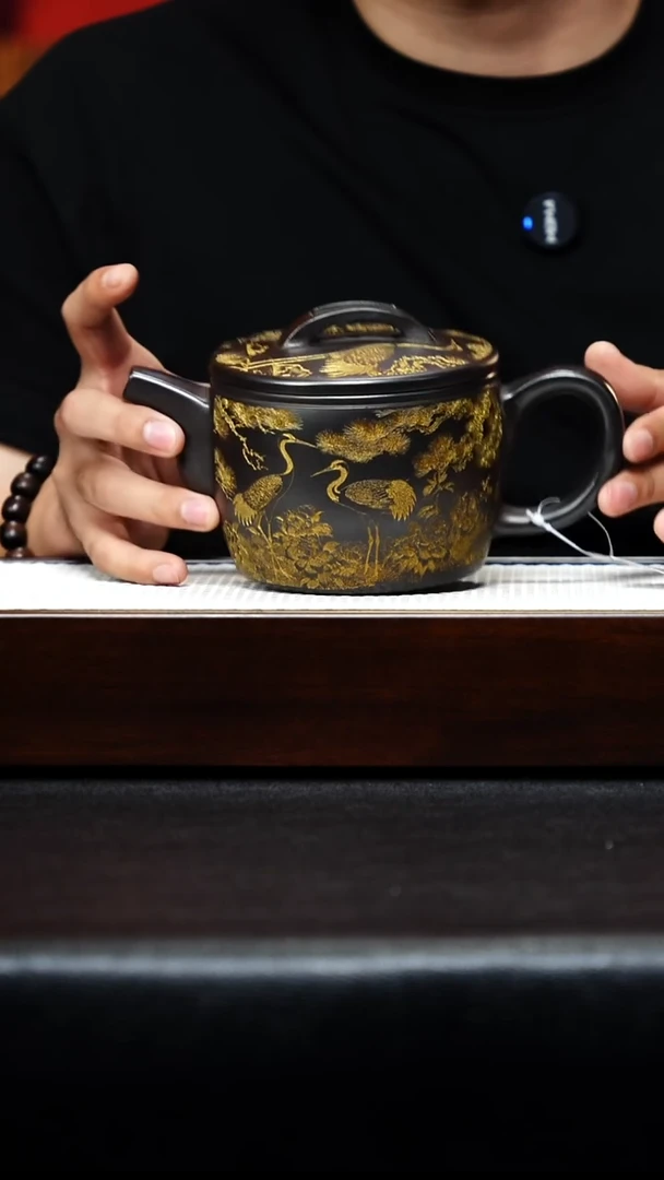 茶壶紫砂宜兴紫砂 汉瓦 石黄 高艳 h041