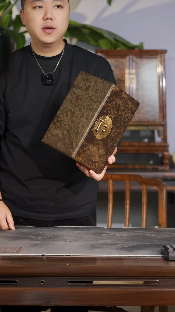 金丝楠702号阴沉全满金玉满堂一木一器首饰盒