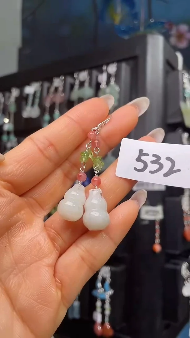 银S925镶嵌耳饰紫晶喜欢拍