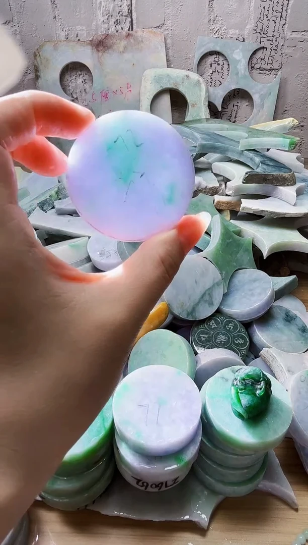 裸石翡翠天然翡翠A货358