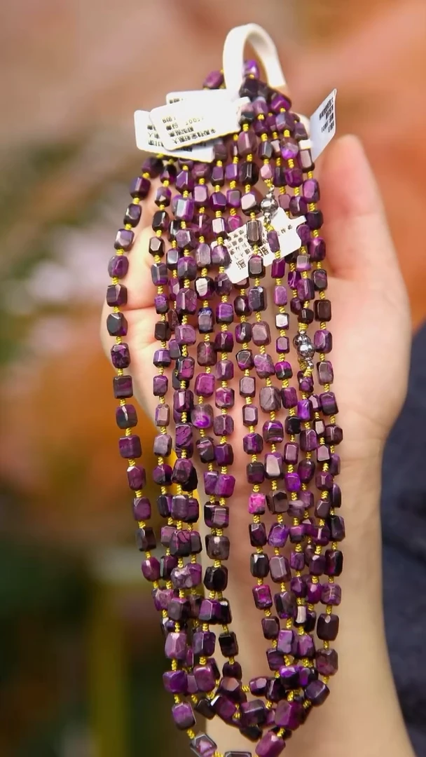 苏纪石（舒俱来）未镶嵌项链10号油紫项链（多样性发其一）