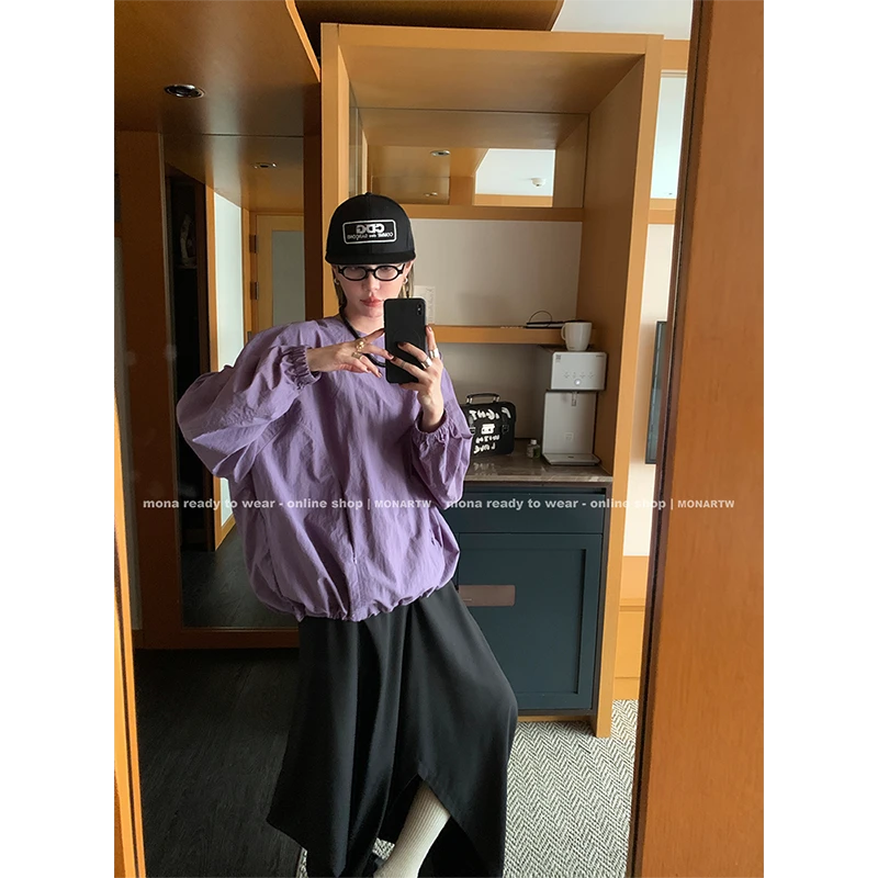 【Mona张绮贤】MONA 日常百搭 宽松简约外套女O123T11020