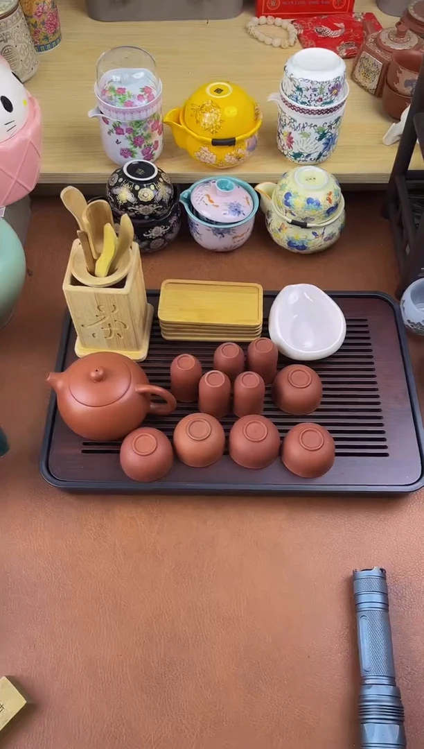 陶陶瓷茶具摆件旅行套组