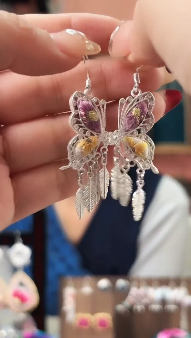 织绣艺枝独绣手工饰品62