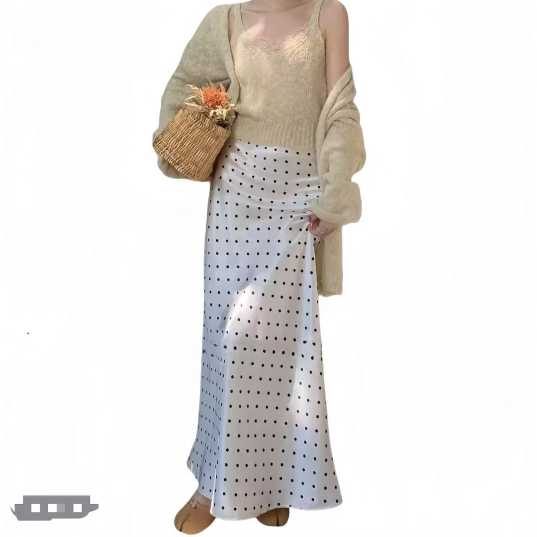 YJ【法式波点裙】醋酸面料9987