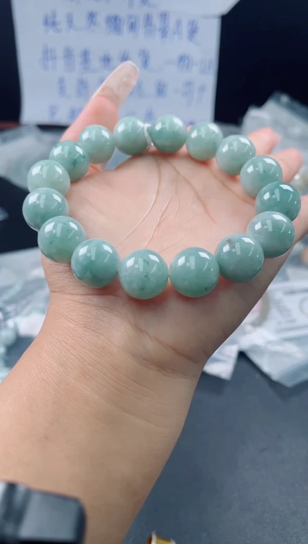 未镶嵌定制翡翠珠串