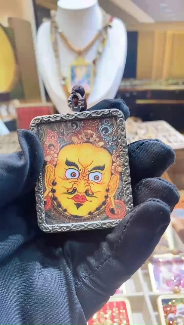 吊坠半半半-手绘-合金-不掉色-打印西藏唐卡文玩