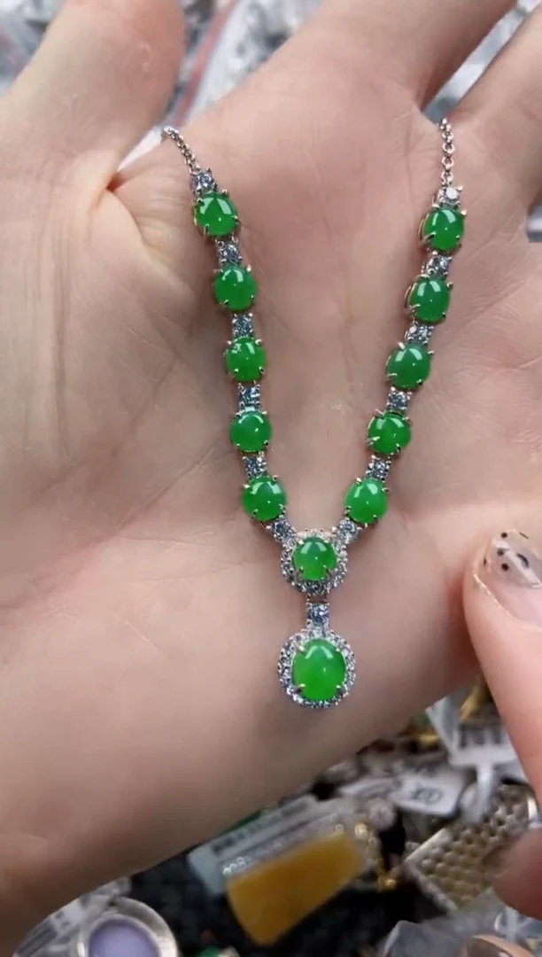 银S925镶嵌戒指翡翠222    1