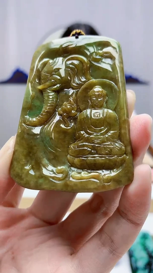 未镶嵌定制翡翠4812zm-毛货挂件人物28