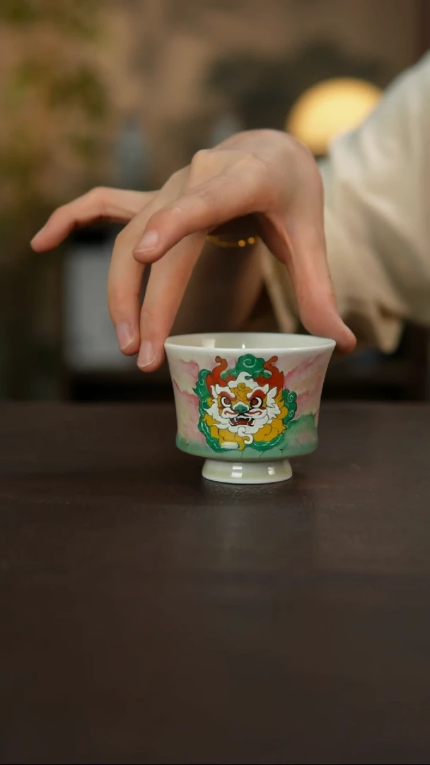 杯景德镇陶瓷杯碗柴烧多人