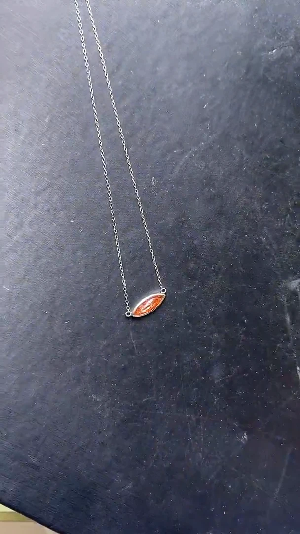 未镶嵌项链日光石金太阳项链 JP57749