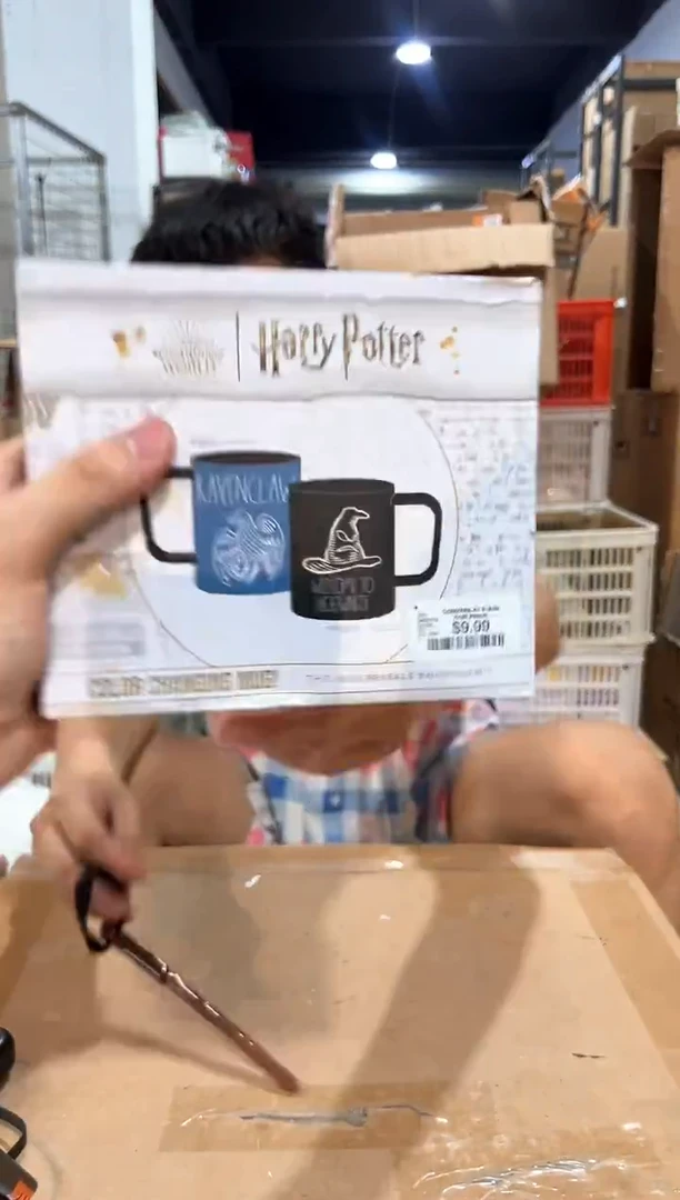 瓷片分院帽变色杯  颜色随机发