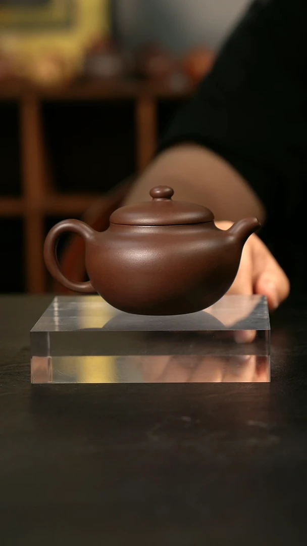 茶壶紫砂精品紫砂茶壶柿圆