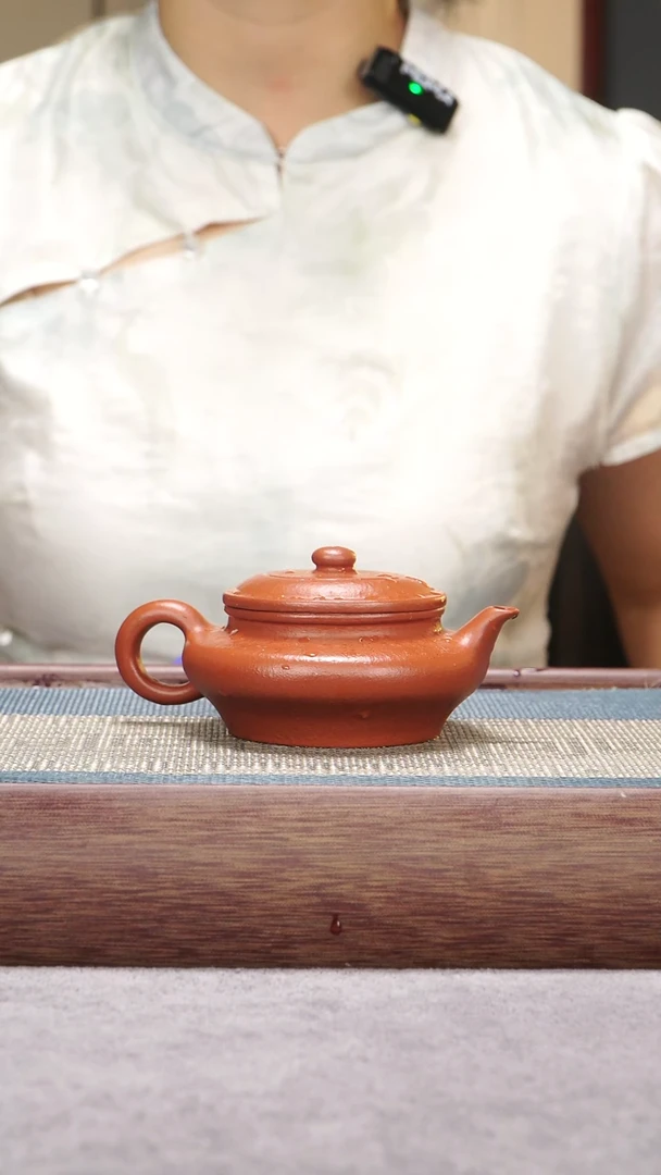 茶壶紫砂朱泥虚扁