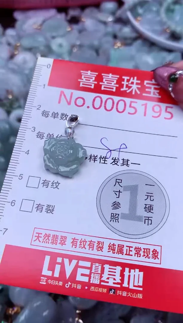 吊坠(不含链)未镶嵌翡翠5195