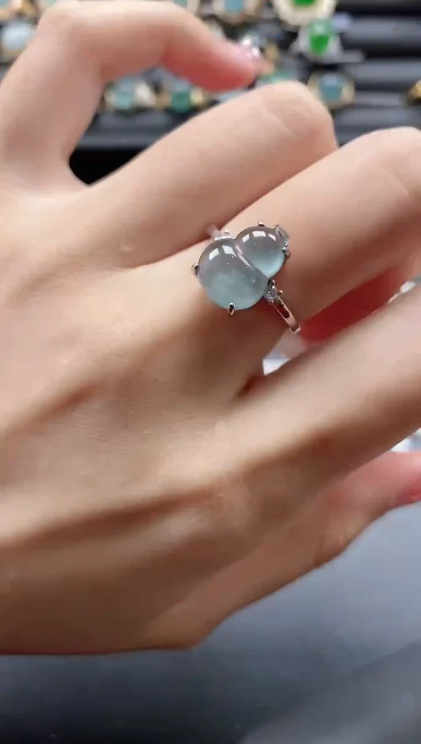 【闪购商品】翡翠戒指银S925镶嵌1111