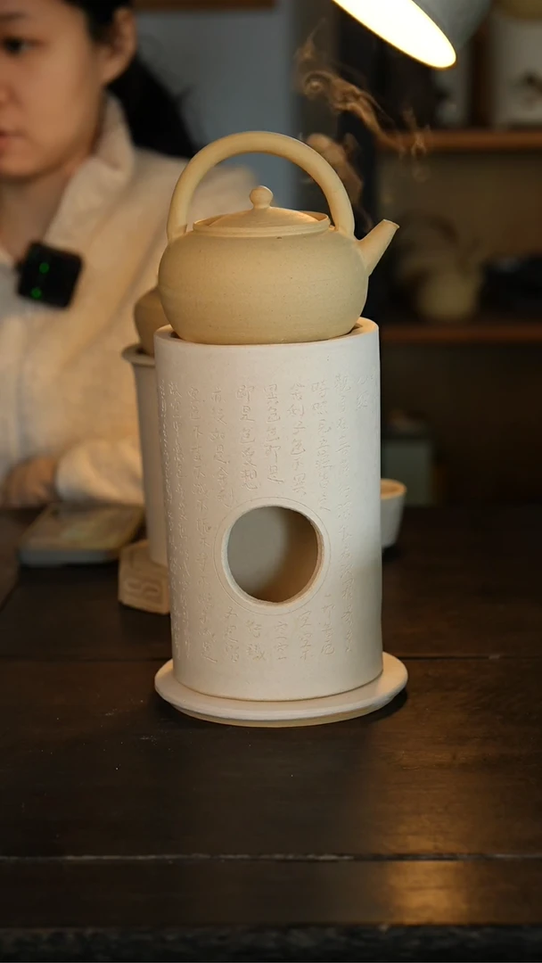 【闪购商品】白泥（一套）砂铫约500cc+炭炉送垫子