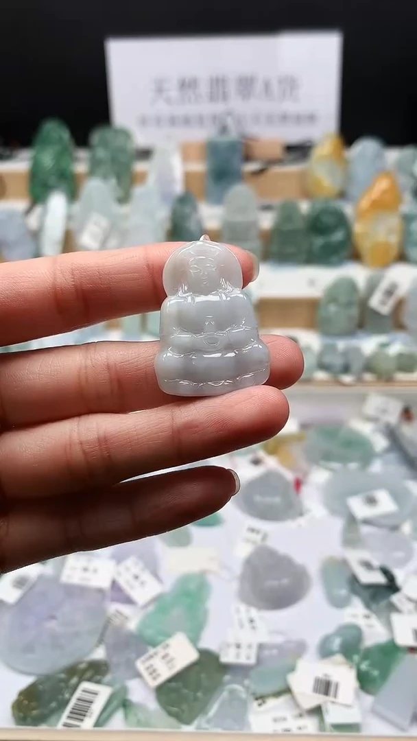项链未镶嵌翡翠8正装观音