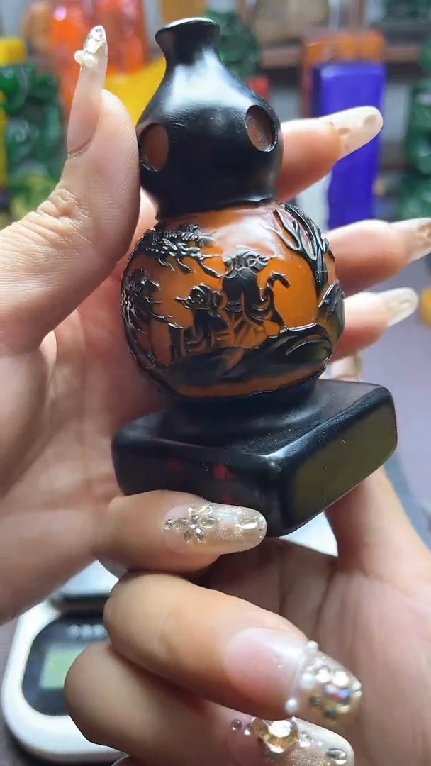 寿山石印石纯天然石料带底座