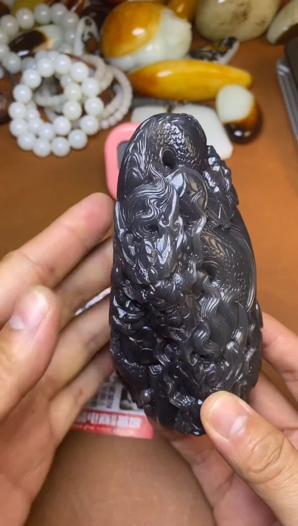 未镶嵌和田玉摆件落****…和田玉