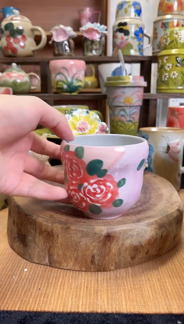 瓷片手绘釉下陶瓷高温