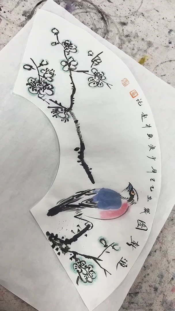 国画卢少波/国画/花鸟