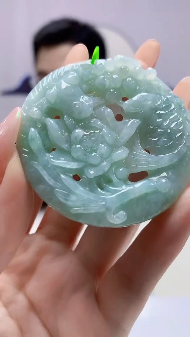 【闪购商品】定制翡翠未镶嵌5153DD-毛货挂件161