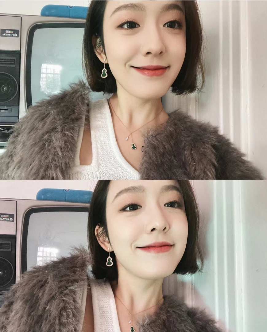 非金属仿水晶耳饰 【K】气质高级双色葫芦耳环耳坠套装K5325011199