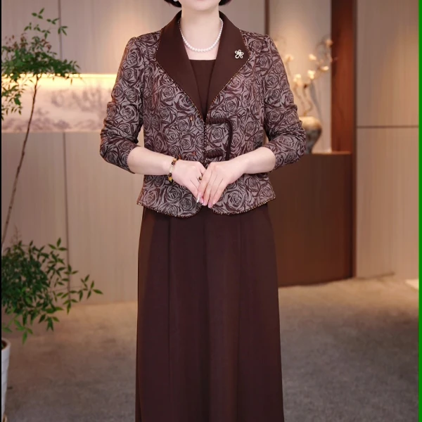 F大码女装连衣裙遮肉显瘦加肥加大款收腰显瘦FY-25213