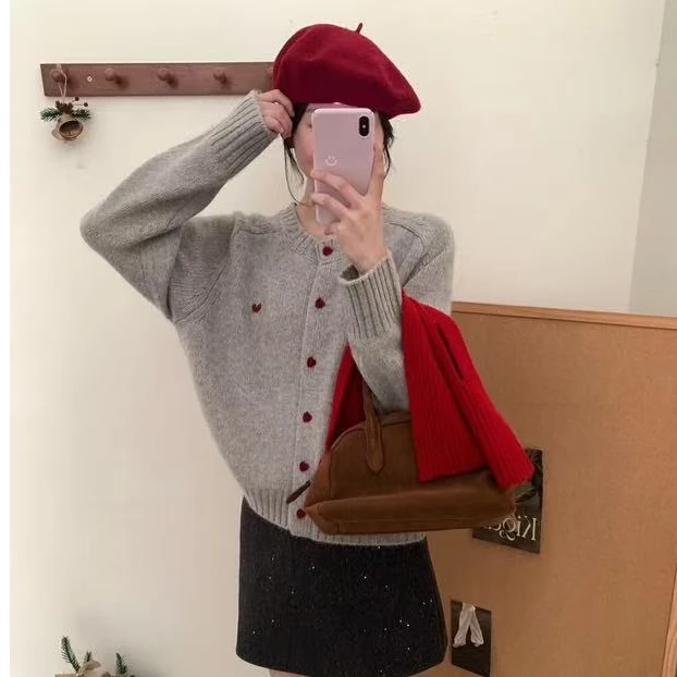 吉米赛欧【爱心纽扣】9X2455763 百搭时尚简约线衫显瘦秋冬