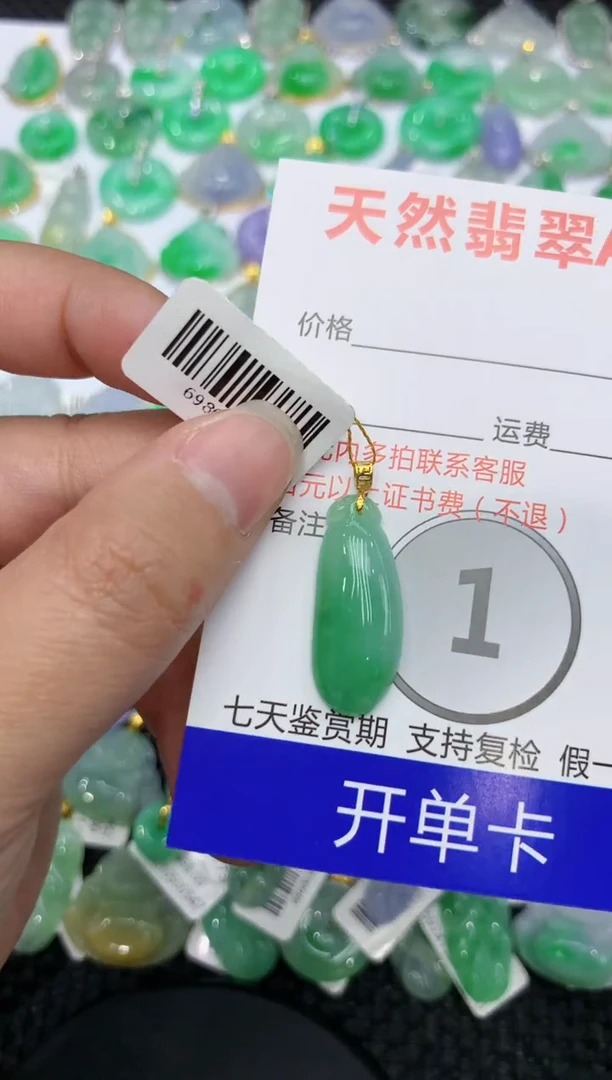 【闪购商品】翡翠颈饰18K金镶嵌 111111111111
