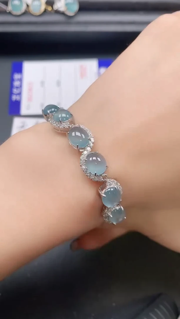 翡翠戒指银S925镶嵌111