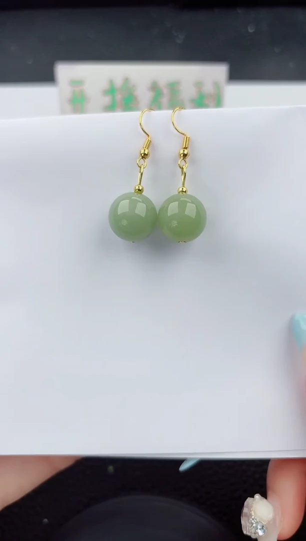 东陵石未镶嵌耳坠222嗨购微色差T1