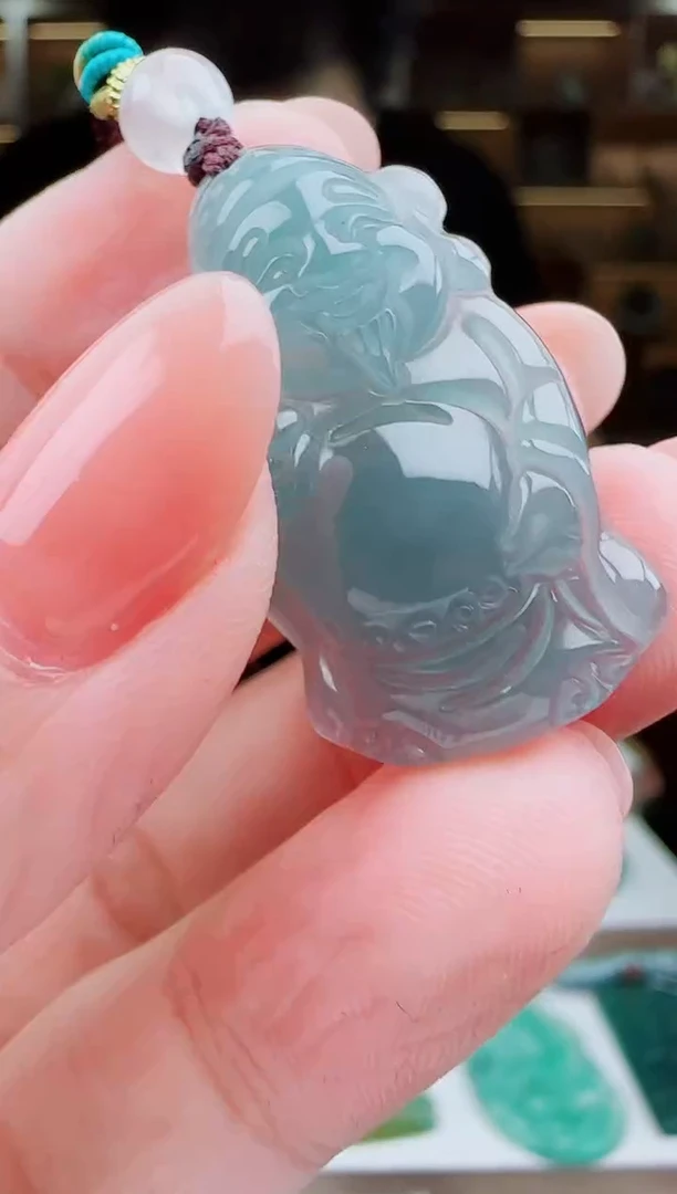 颈饰未镶嵌翡翠多样性发其一 小财神