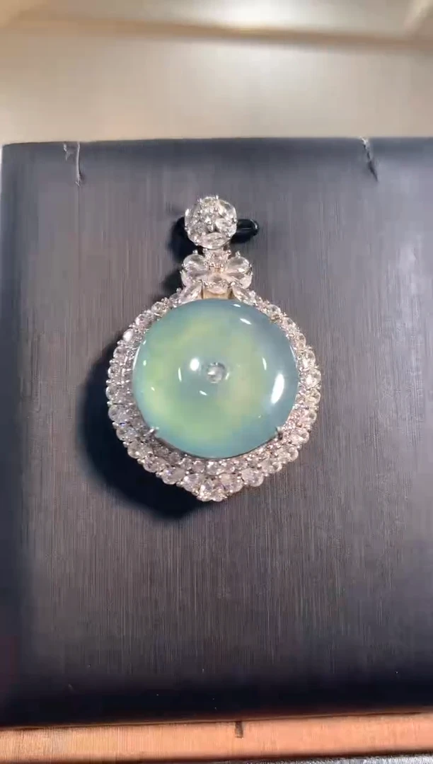 翡翠银S925镶嵌吊坠(不含链)多样性发其一