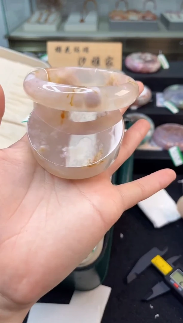 未镶嵌手镯石英质玉60圈口（赠品镯心）384896