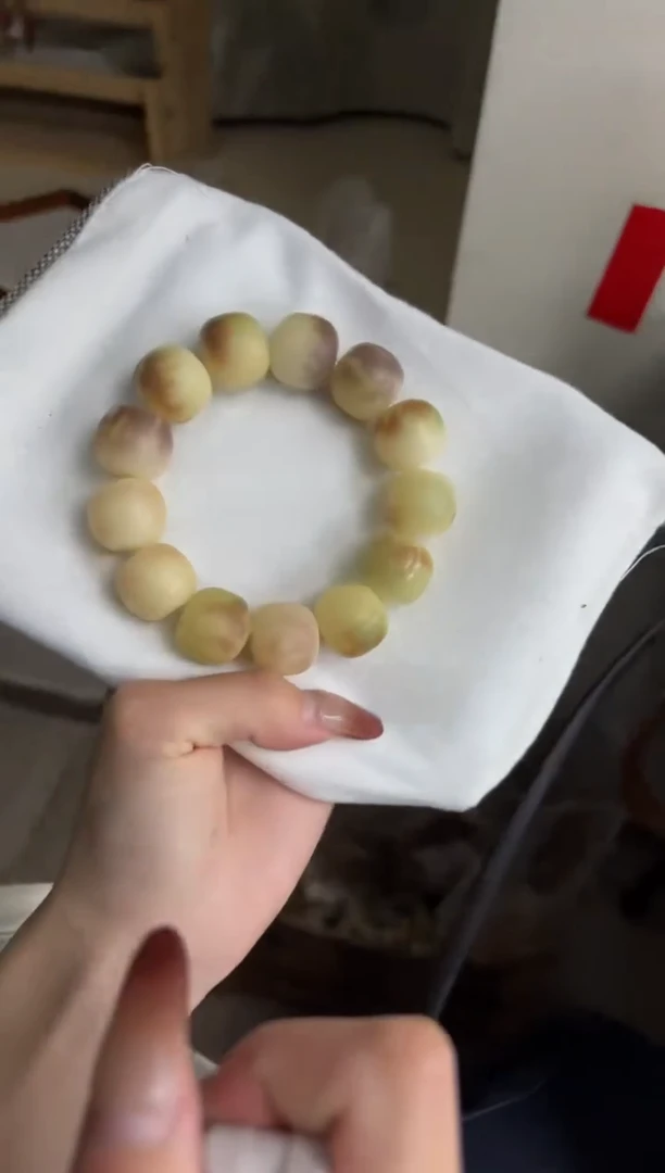 手串菩提根/象牙果a30紫美人干磨桶珠17*19mm手串