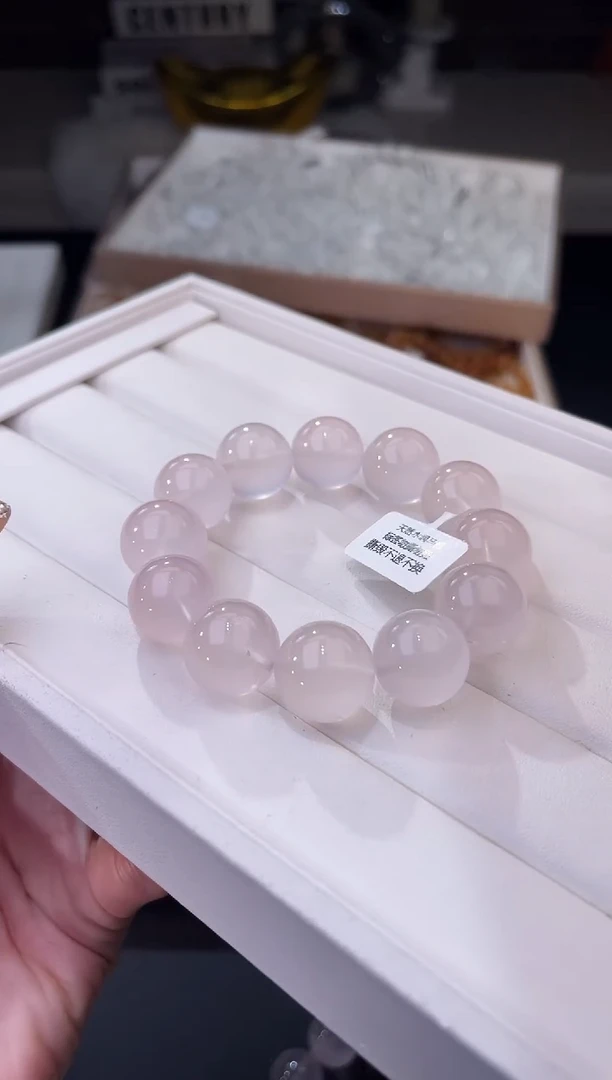 【闪购商品】水晶/未镶嵌水润透马粉17mm/多样性发一