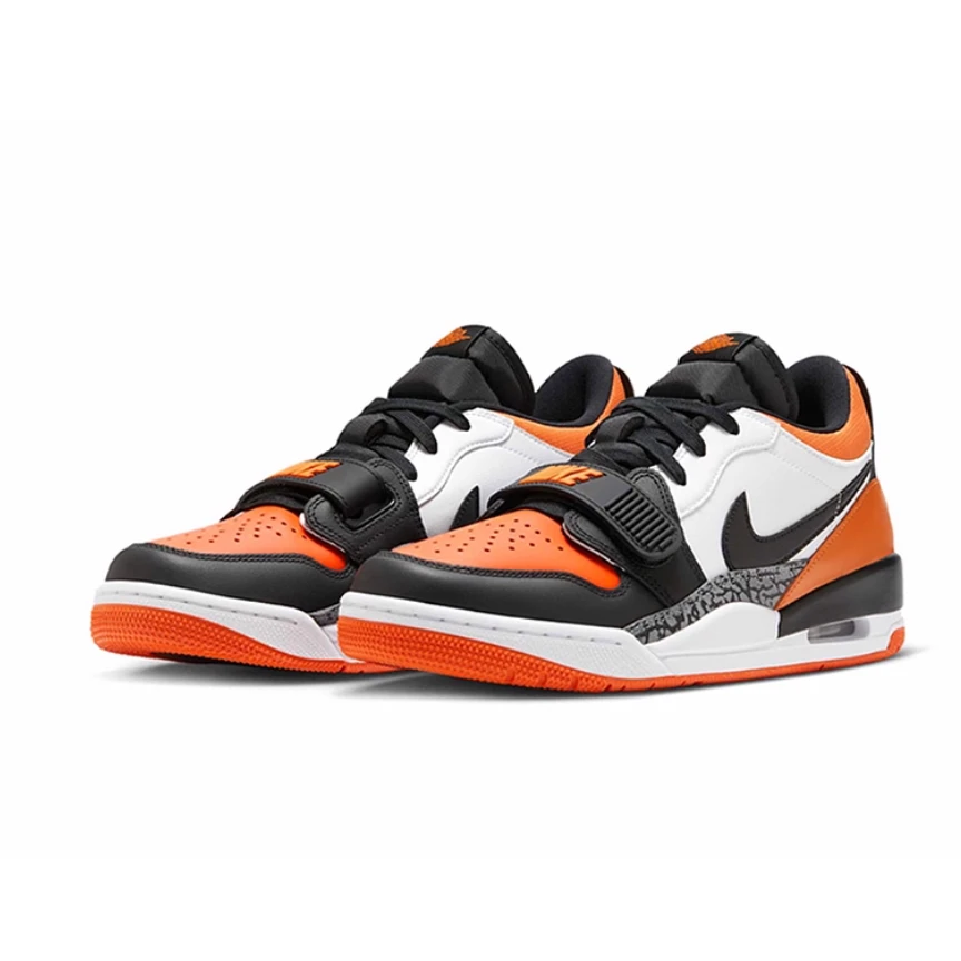 Nike耐克男鞋JORDAN AJ312黑白橙低帮复古休闲鞋篮球鞋CD7069118