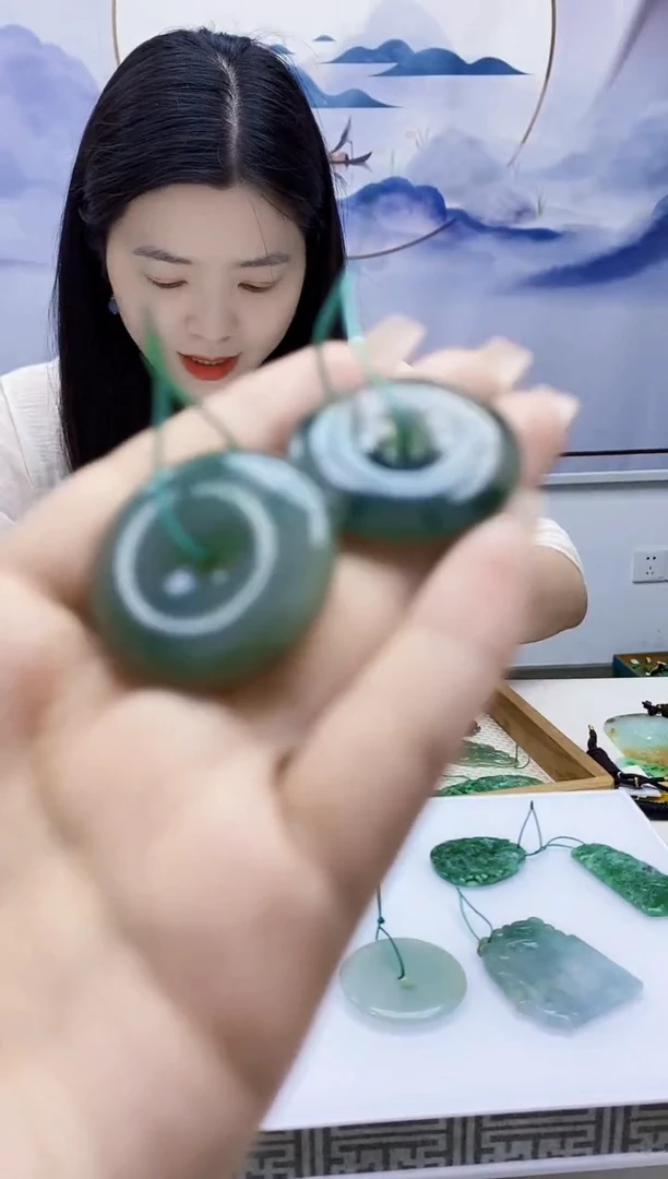 定制翡翠未镶嵌0405xx-毛货挂件51