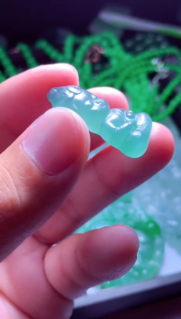 未镶嵌定制翡翠俊*#翡翠毛货定制