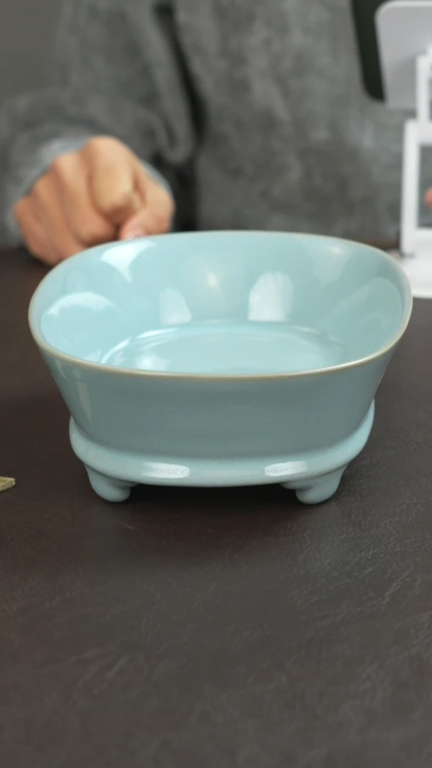 宣宝汝瓷原矿原釉作品微瑕