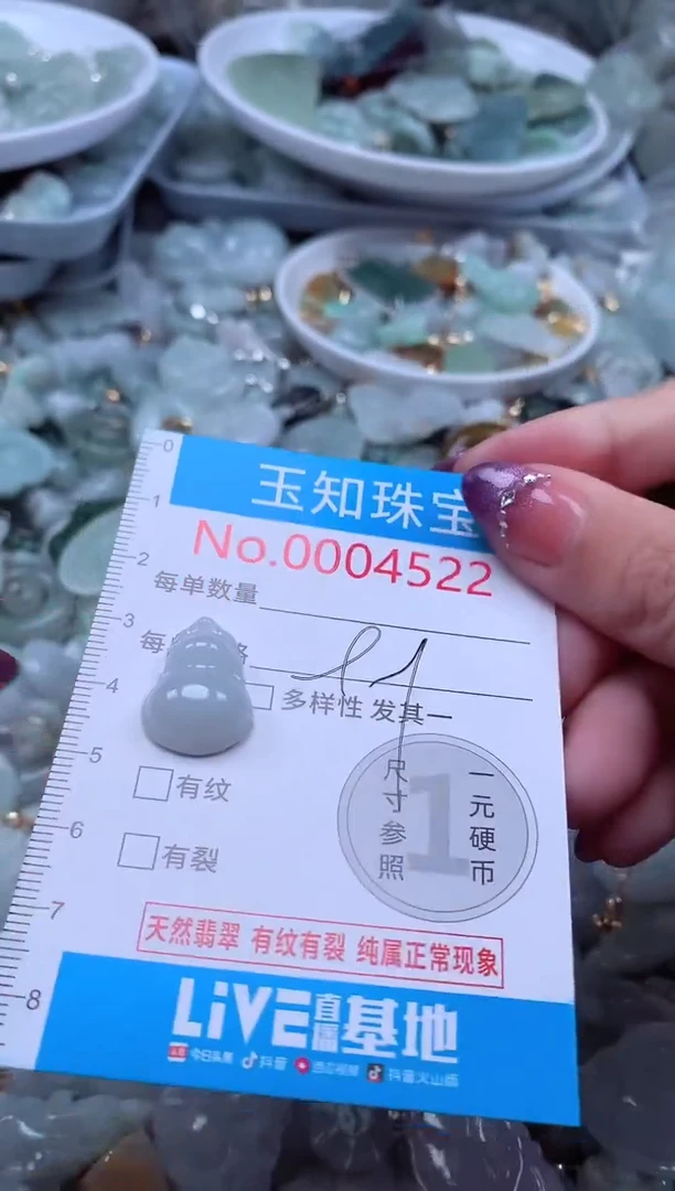 翡翠未镶嵌吊坠(不含链)4522