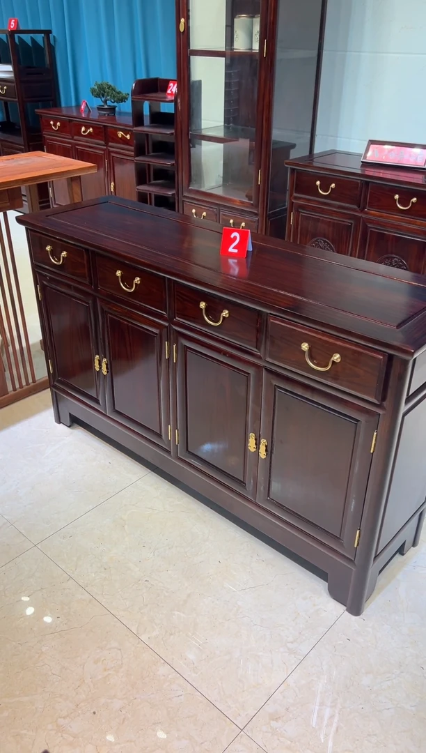黑酸枝木类成套家具178餐边柜