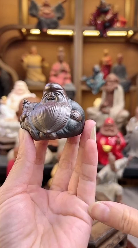 紫砂茶宠器闵茶宠摆件