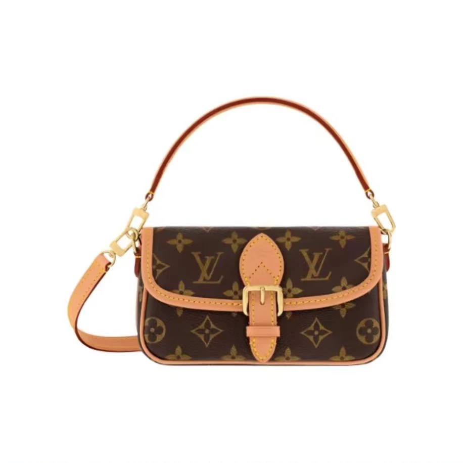 99新 LouisVuitton/路易威登 巧巧 LV 老花法棍nano单肩斜挎包