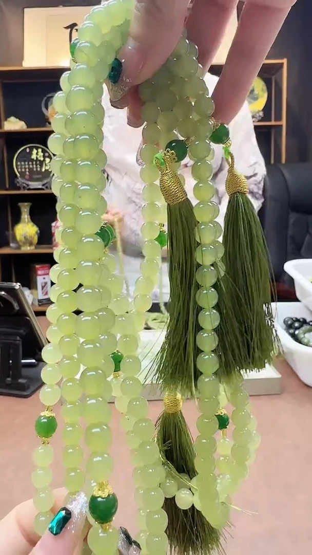 未镶嵌蛇纹石玉手串多样性随机发货其一卡8