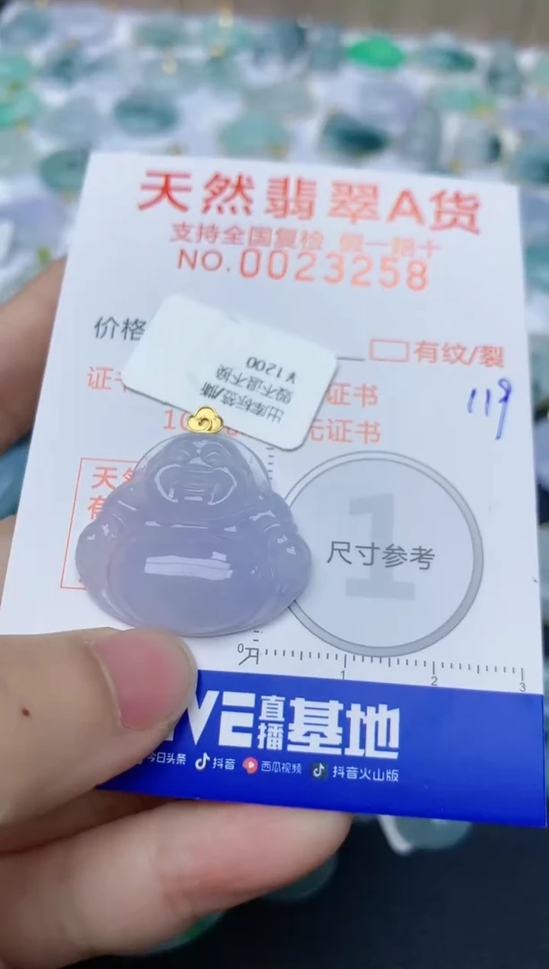 【闪购商品】翡翠颈饰18K金镶嵌天然翡翠A货    119