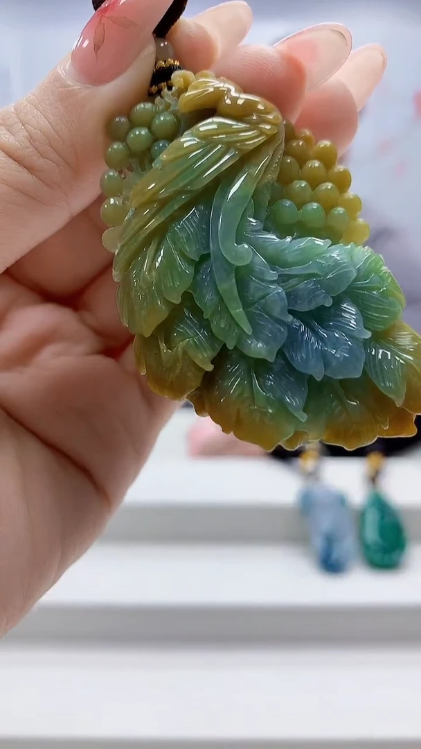 颈饰未镶嵌翡翠7**_5060ty-毛货挂件