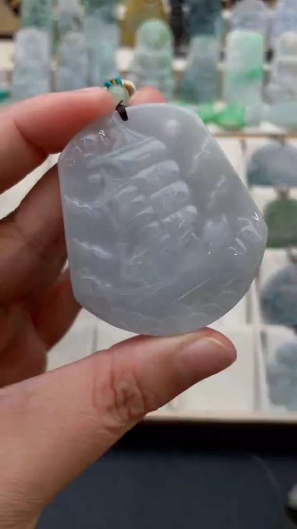 颈饰未镶嵌翡翠天然缅甸翡翠A货275